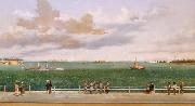 William Aiken Walker Charleston Harbor oil painting on canvas